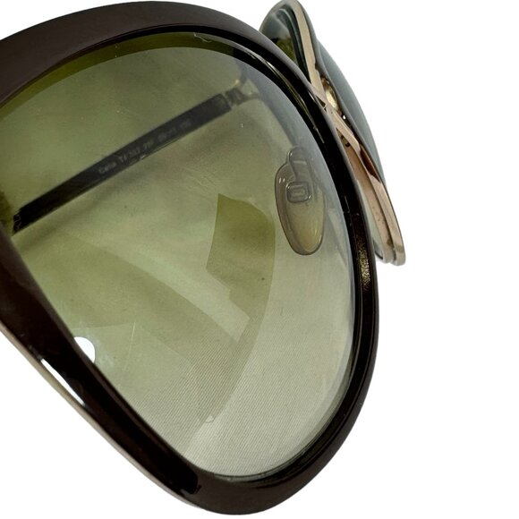 TOM FORD Tortoise Brown Frame Celia Women\'s Sunglasses Made in Italy main image 9